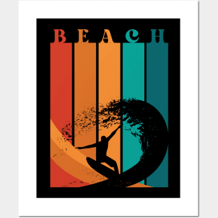 Beach. It's Always Summertime, Somewhere. Fun Time. Fun Summer, Beach, Sand, Surf Design. Posters and Art